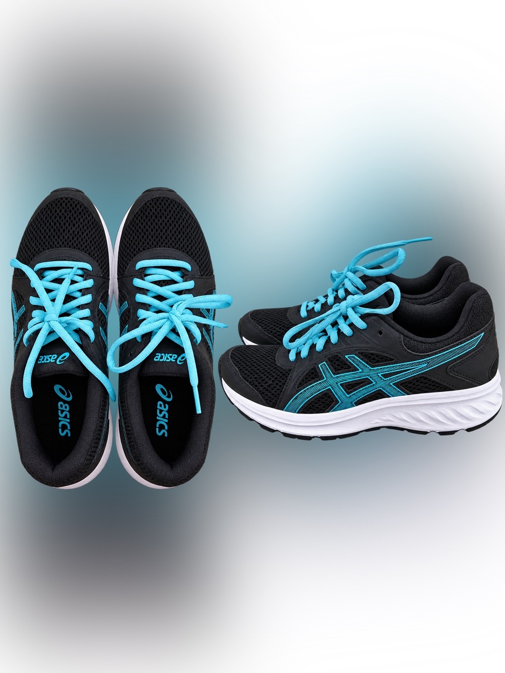 ASICS Jolt 2 Women’s 7.5 Running Shoes Black Aquarium 1012A151-004 NEW